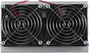 200 x 118 x 95mm 120W Thermoelectric Peltier Refrigeration Semiconductor Cooling System Kit Double Fan