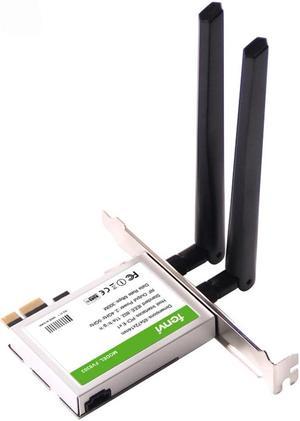 Dual band 600Mbps PCI Express WiFi Adapter BT 4.0 Desktop Network Card Wireless Adapter With 2x Antennas for PC