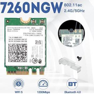5374Mbps Intel AX210 Wifi 6E M.2 NGFF Wireless Card Bluetooth 5.3 AX210NGW  Network Card 2.4G/5Ghz 802.11ax WiFi Adapter Antenna