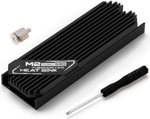 Ultrathin M.2 SSD Heat Sink M2 2280 Solid State Hard Disk Aluminum Heatsink Cooler Cooling Thermal Pad Black