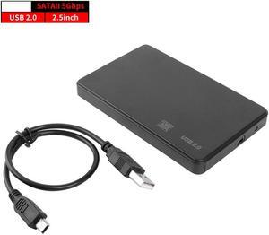 2.5 inch HDD SSD Case Sata to USB 2.0 Adapter Free 5 6 Gbps Box Hard Drive Enclosure Support 2TB HDD Disk For WIndows Mac OS(USB 2.0 SSD Case)