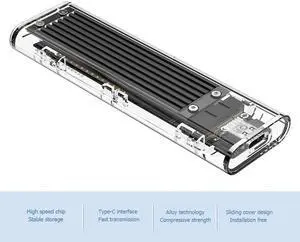 TCM2F-C3 NGFF To USB 3.1 Type C M.2 SSD Hard Disk Box Plug And Play Adapter Enclosure Case For M.2 2230 2242 2260 2280