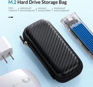 5Pcs Hard Disk Storage Bag Zip SSD/Earphone/U Disk Hard Disk Drive Case Portable Shockproof External Pouch(5PCS)