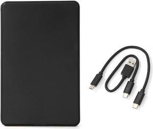 2.5 inch Hard Drive Enclosure USB 3.1 Type C SATA 3 HDD SSD Case Caddy 6GB/S High Speed Support 8TB Hard Disk(Type-C to Type-C)