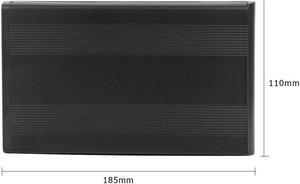 3.5 inch Hard Disk Case SATA To USB3.0 Aluminum Alloy HDD Case External Hard Drive Enclosure With USB Cable For Computer Laptop(A)