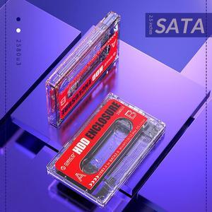 2580U3 2.5 inch SATA solid state mobile hard drive enclosure USB3.0 transparent tape mobile hard drive enclosure