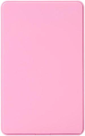 2.5 inch USB 2.0 SATA HDD Hard Disk Drive Box External Case Portable Mobile SSD Enclosure for Win7/Win8/Win10/Mac OS(Pink)