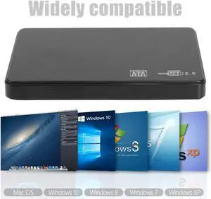 2.5 inch Hard Drive Box SATA USB2.0 Portable Tool Free SSD Disk HDD Case External Hard Disk Enclosure for PC