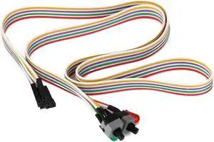 ATX PC Computer Motherboard Power Cord 2 Switch On With LED Light On/Off/Reset