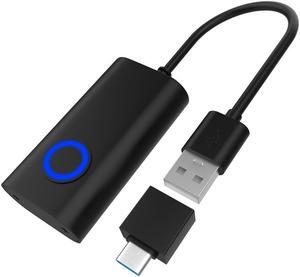 2 in 1 USB Mouse Jiggler Undetectable Mouse Mover Automatic Computer Mouse Mover Jiggler Keeps Computer Awake Mouse