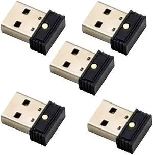 5Pcs USB Mouse Jiggler, Automatic Computer Mouse Mover Jiggler, Keeps Computer Awake,Simulate Mouse Movement