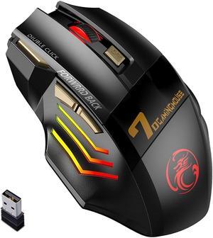 Wireless Gamer Mouse for Computer 2.4G RGB Rechargeable Gaming Mouse Bluetooth USB Mouse Silent Ergonomic Mice