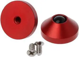 Mechanical Keyboard Metal Anodized Aluminum CNC Cone Feet Alu Support Pad 2Pcs Non-Slip 6Colors Optional