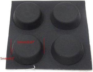 4 Pieces Universal Tablet/Notebook Stands Small Round Rubber Feet Keyboard Corner Pad Anti-Slip Silicone Elevation Stand