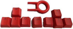 9 Keys PBT Backlit Keycaps WASD/ESC/Direction With Key Cap Puller For MX Switches Mechanical KeyboardRed