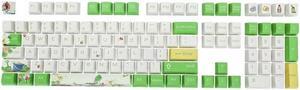 108 Keys Lotus Flower Keycap OEM Height PBT Keycaps Set for 61/64/68/75/84/87/96