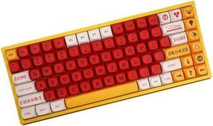 136-Key PBT Keycaps MA Dye-Sub for MX- Switches EVA Gaming Mechanical Keyboard
