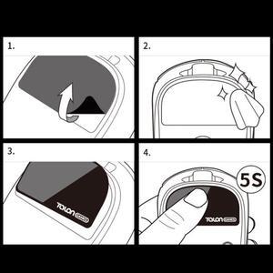 1Set Glass Mouse Skates Stickers Mouse Feet Pad Glides Rounded Curved Edge for DeathAdder-V3 Pro Mouse
