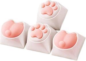 Cat Paw Keycaps MX Structure for MX Switches Mechanical Keyboards DIY Decoration