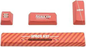 4 Keys Esc Entre 6.25u Spacebar Keycap Oem PBT Five Sides Dye-Subbed Keycaps