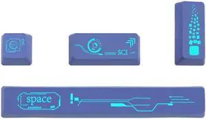 Profile 4 Keys Keycaps Set Esc Enter Space Bar 6.25U PBT Dye-Sublimation for Mechanical Keyboard Keycap