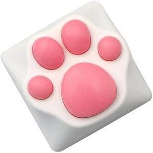 for CAT Paws Keycaps For Gaming Mechanical Keyboard Keycap Silicone for KEY  For Cherry MX Switch Gk61 SK64 RK87(Pink)