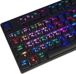 Gaming Keyboard Keycaps 104Pcs  ABS Russian Korean Backlit Keycap for RGB Mechanical Keyboard DIY Gift for Gamer(2)
