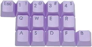 OEM Doubleshot Injection Backlight PBT Keycap for Mechanical Keyboard 14 Keys(Purple)