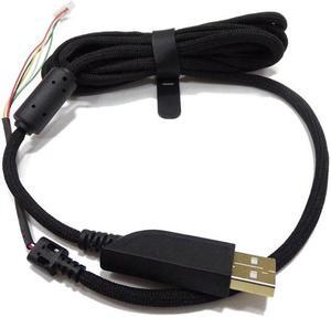 Replacement Mice Wire Soft USB Mouse Cable Line for ZOWIE S1,S2,FK-B Mouse 210cm(Black)