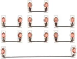 Plate Mounted Stabilizer For Custom Mechanical Keyboard Cherry OEM Stabilizer 6.25U 2U Steel Wire Gray + Pink(104)