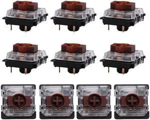 10PCS KS-27 Low Profile Switch Red Blue Brown 3pins Ultra-Slim for ULTIMATE Mechanical Keyboard for Air75 air60(BN)
