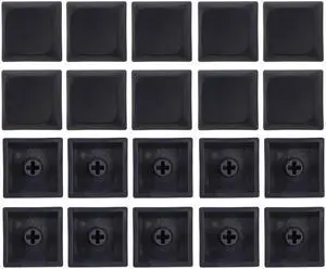 1U Keycap Unique Character XDA Profile Thick PBT Blank Keycap for MX Switch(Black)