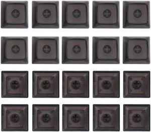1U Keycap Unique Character XDA Profile Thick PBT Blank Keycap for MX Switch(Transparent black)