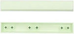 Durable PBT 6.25X Spacebar Keycap XDA Profile Five-Side Dye Subbed Keycaps 1PC(light green)