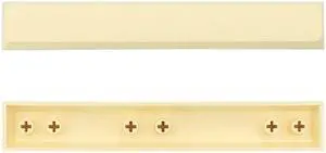 Durable PBT 6.25X Spacebar Keycap XDA Profile Five-Side Dye Subbed Keycaps 1PC(light yellow)