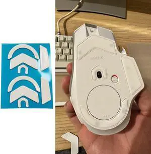 Mouse Skates Mouse Feet Curved Edge for G502X Wireless Mouse Pad Anti-slip White 2 Sets