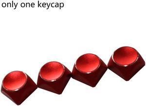 1PC Multicolor Metal  Keycaps Mechanical Keyboard XDA Profile Backlit for KEY(Red)
