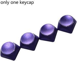 1PC Multicolor Metal  Keycaps Mechanical Keyboard XDA Profile Backlit for KEY(Purple)