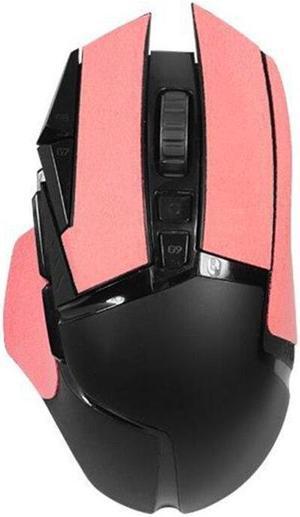 Non-Slip Mouse Skin Grips Skates for  G502 Gaming Mice Side Sticker Pads(Pink)