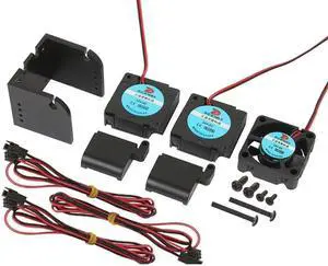 3D Printer Hotend Extruder Fan Bracket Air Duct TurboFan Blower Brackets (12V fan bracket with)