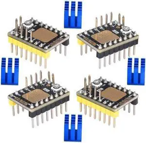 4Pcs 3D Printer TMC2130 .0 Stepping Stepper Motor Driver Modules with Heatsink