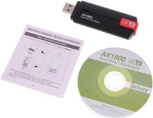Dual-Band AX1800 Wireless USB  Adapter 1800Mbps Card Desktop Notebook Gaming Game Wifi6 Receiver Transmitter Dropship