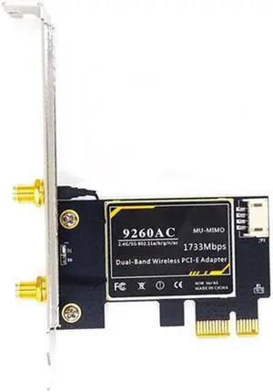 9260AC 2.4Ghz/5Ghz Dual-Band 1730Mbps WIFI Adapter Card PCI-E 1X BT5.0 Wireless Dropship