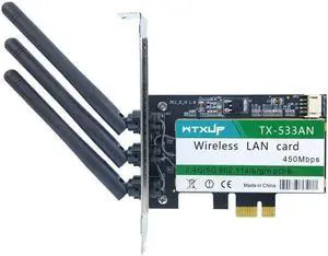 TX-533AN 633ANHMW Dual Band 450Mbps Wireless  Card PCI-E Card 802.11N Dropship(N900)