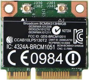 Half Mini PCI-E 802.11b/g/n Wifi Card Bluetooth-compatible BCM94313HMGB BCM20702 Dropship