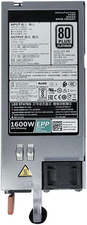 1600W POWER SUPPLY D1600E-S1 F1600E-S0 95HR5 D5W1N 095HR5 for R740 R640 T640 T440 R630 R730 R730XD SERVER 80 Plus Platinum