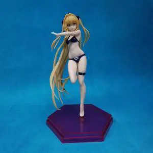 Anime To Love Ru Golden Swimsuit PVC Action Figure Collectible Model Doll Toy 10cm