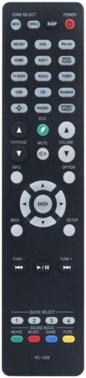 RC1228 Replaced Remote Control for Denon RC1228 AVR-S750H AVR-S900W AVR-X1400H Video Receivers Long Control Distance