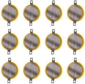 12 Pack CR1616 3V Button Cell Lithium Battery with Solder Tabs for for Pokemon, Gameboy Color, Gameboy Advance Game Battery