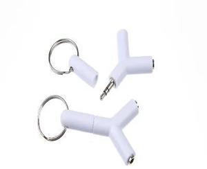1pcs  3.5mm 1 To 2 Dual Y Audio Headset Jack Splitter Share Cable Adapter Golden Connector Earpiece for Earphone Headphone